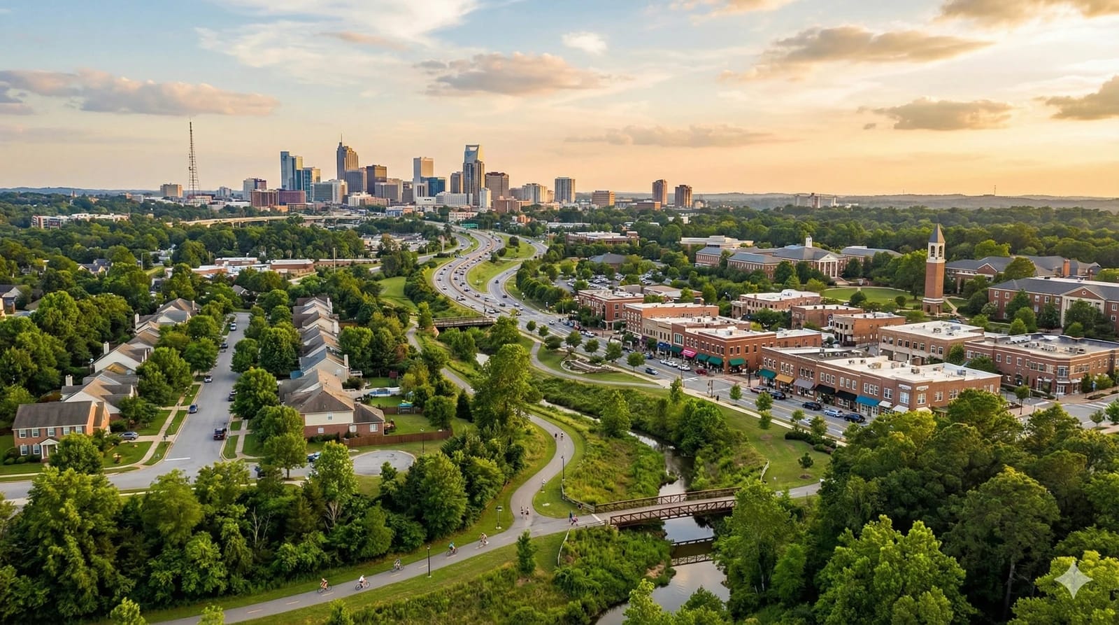Raleigh skyline representing Raleigh TreeWorks service area